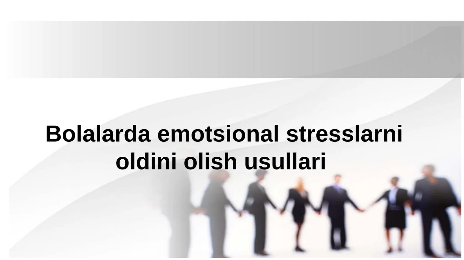 Bolalarda emotsional stresslarni oldini olish usullari