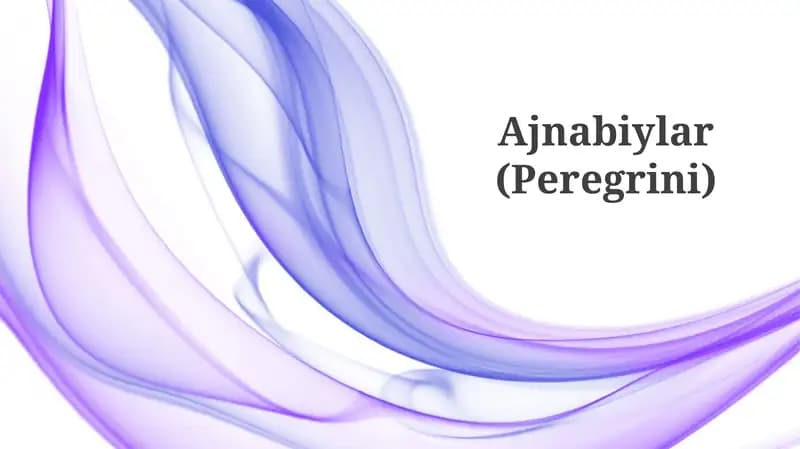 Ajnabiylar (Peregrini)