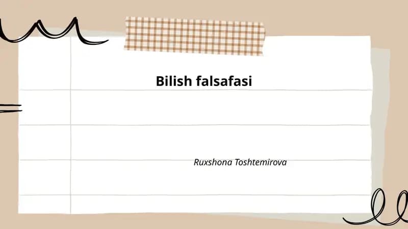 Bilish falsafasi