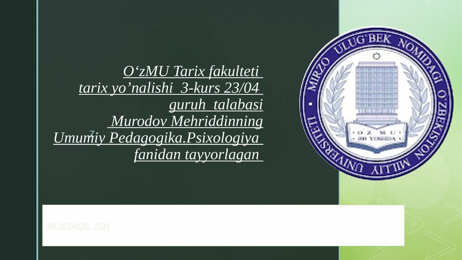 Taʻlim shakllari va metodlarining  amaliyotda qoʻllanilishi