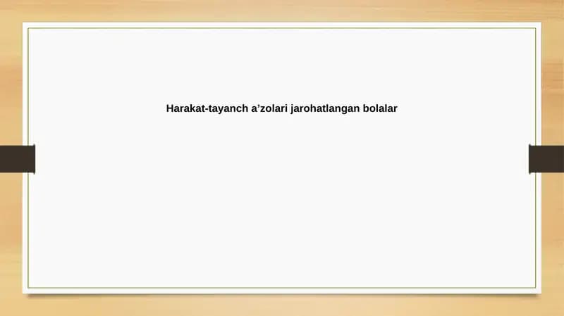 Tayanch-harakat tizimi jarohatlari