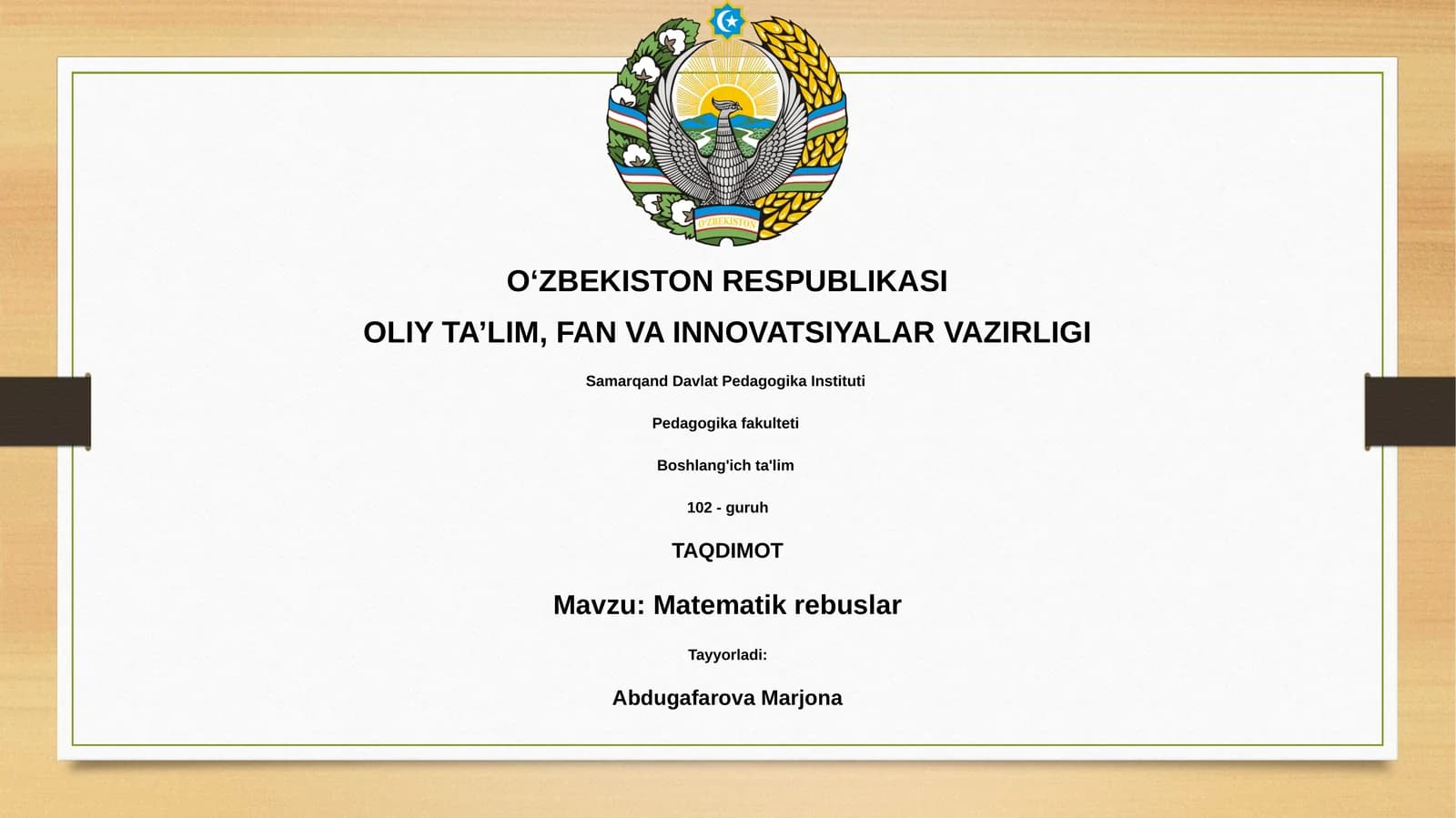 Matematik rebuslar