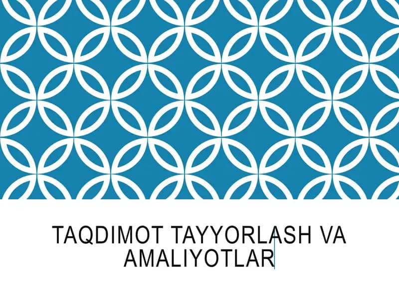 Taqdimotlar/Tibbiyot