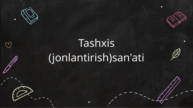 Tashxis (jonlantirish)san'ati