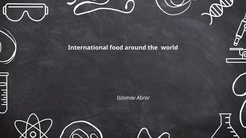 International food around the world