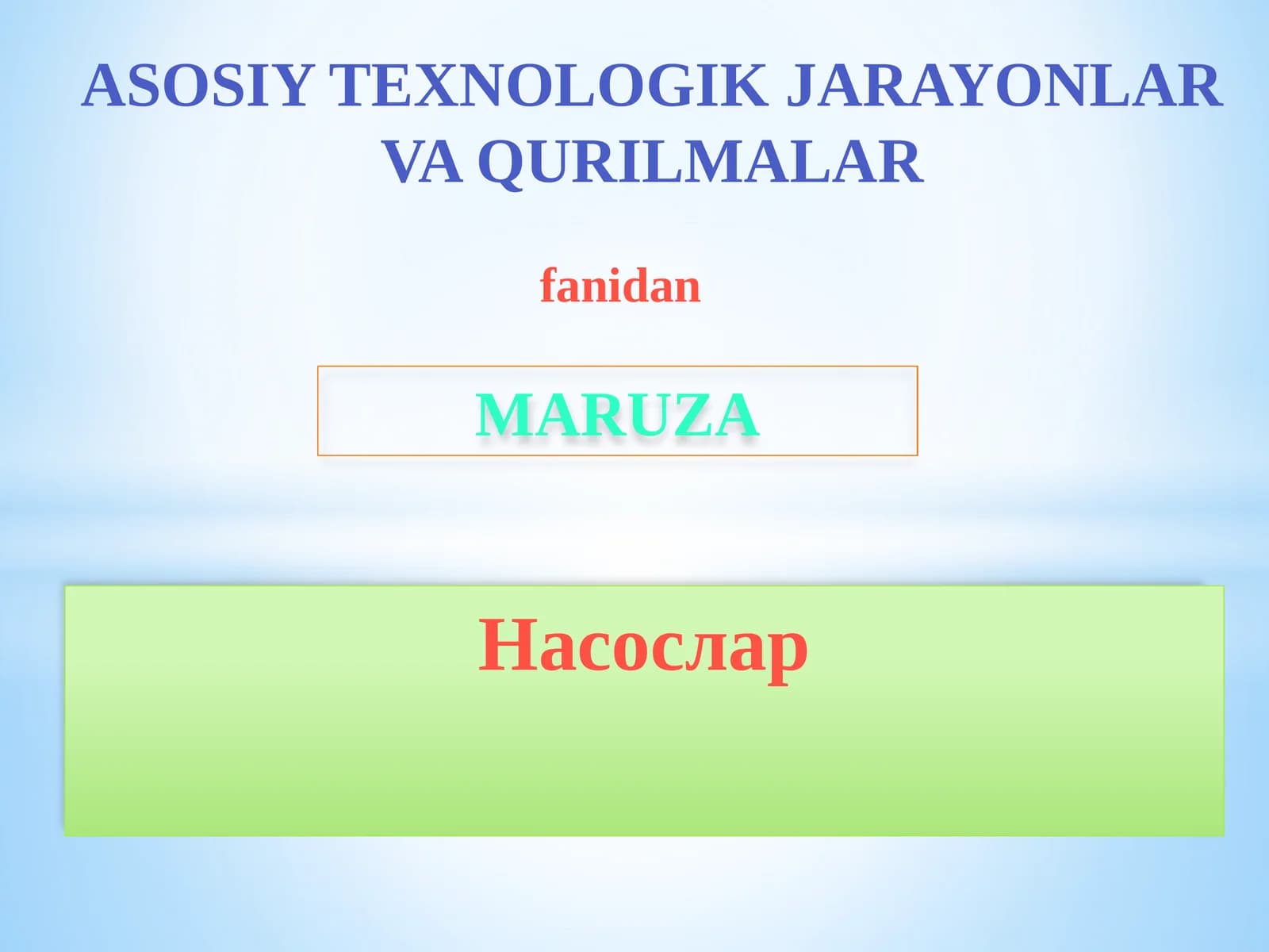 Nasoslar