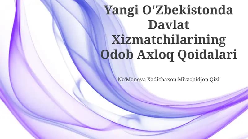 Odob Axloq Qoidalari