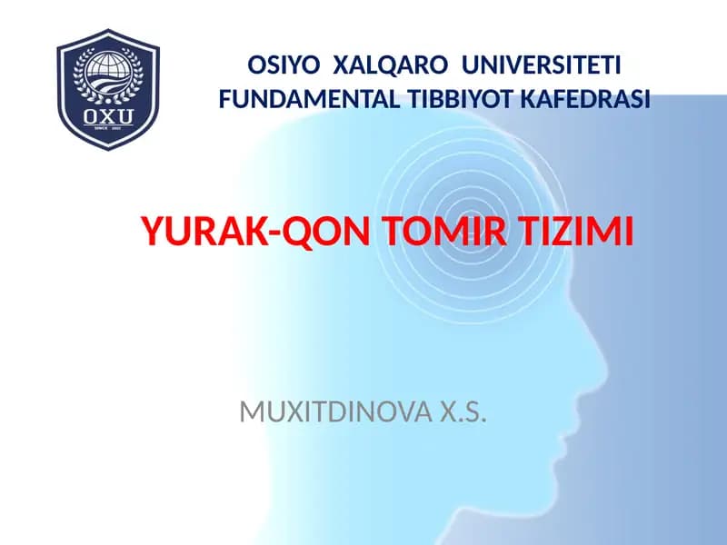 Yurak-Qontomir Tizimi