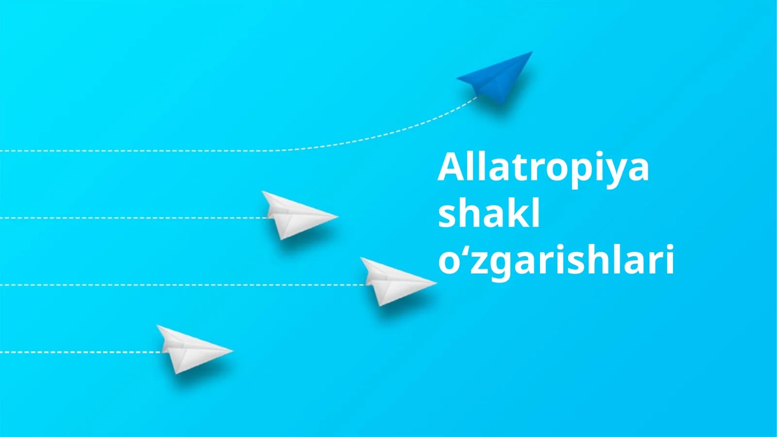 Allatropiya shakl o‘zgarishlari