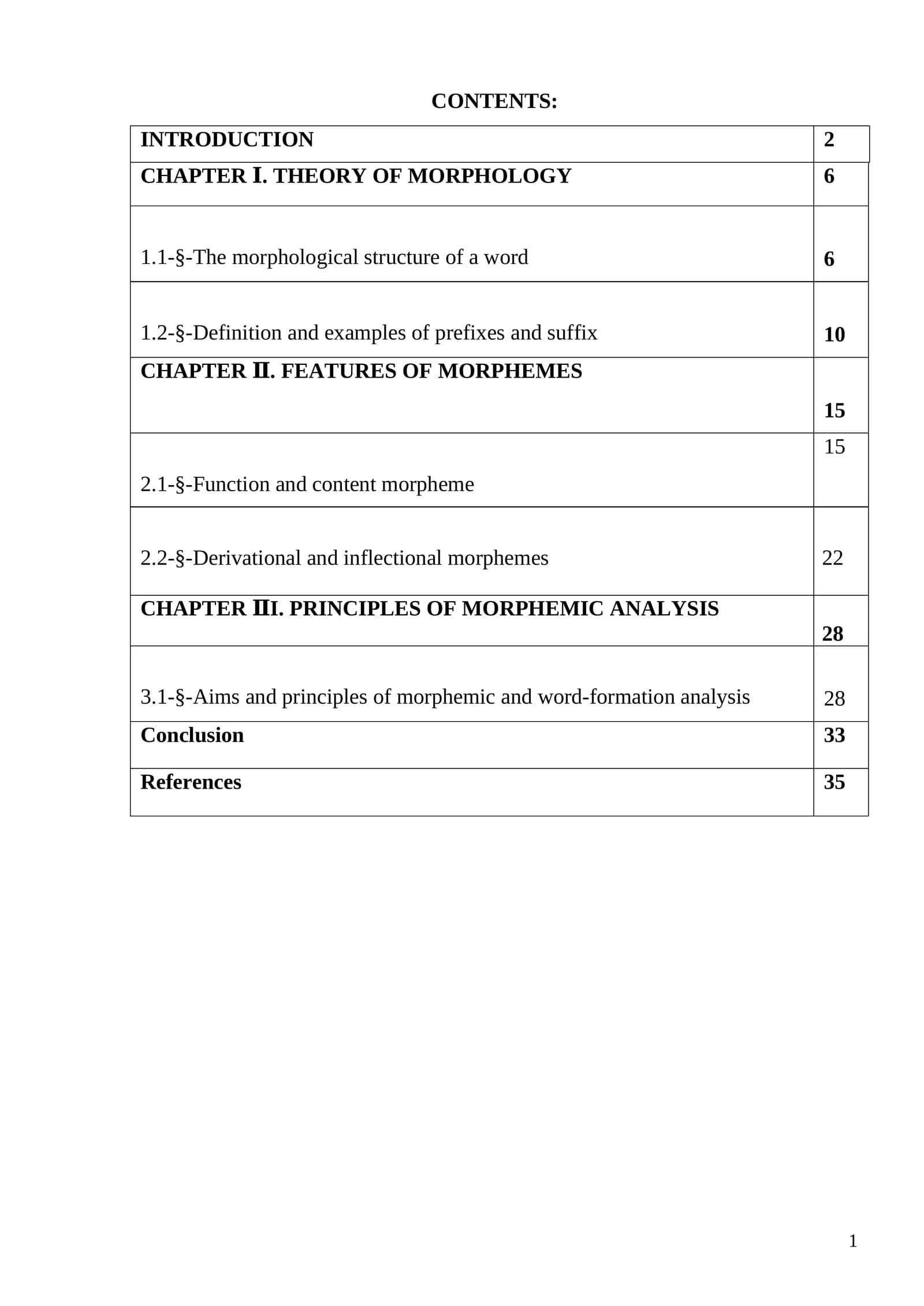 THEORY OF MORPHEMOLOGY