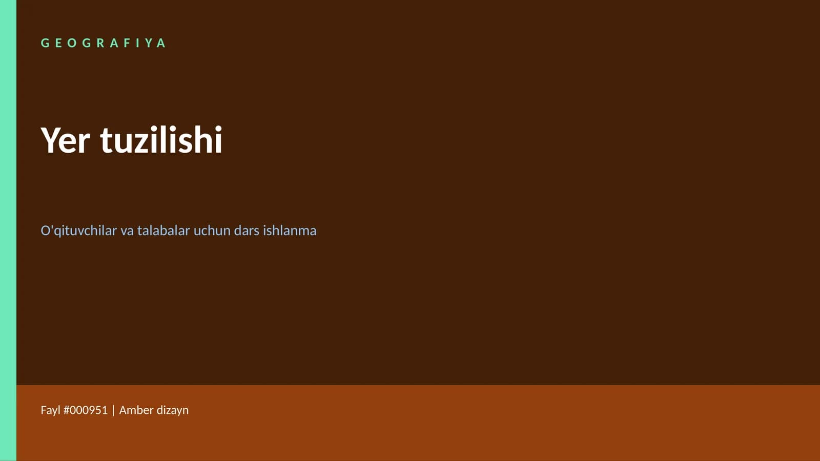 Yer tuzilishi
