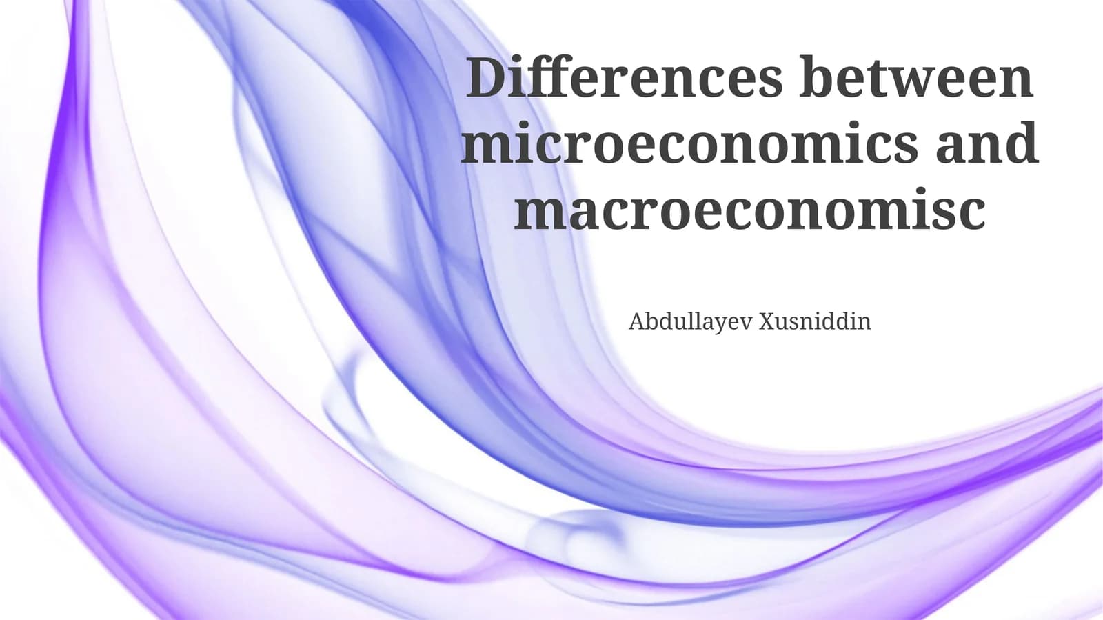 Differences between microeconomics and macroeconomisc