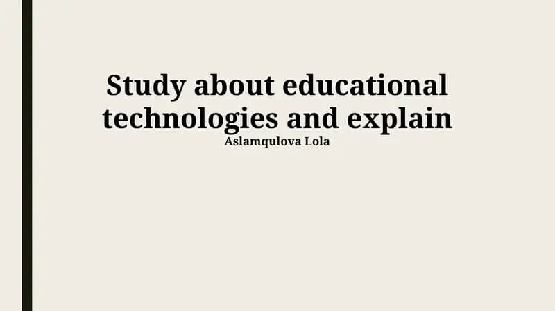 EdTech: Foundations and Evolution