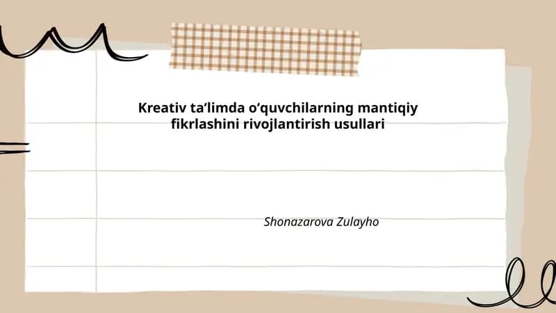 Mantiqiy tafakkur asoslari