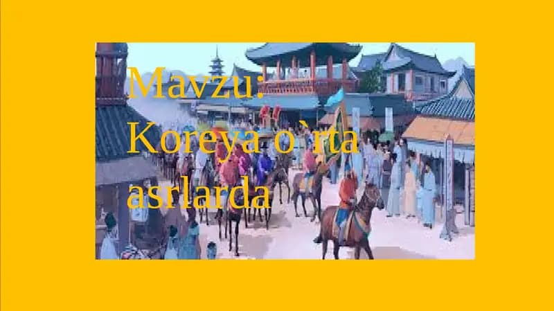 Koreya o`rta asrlarda