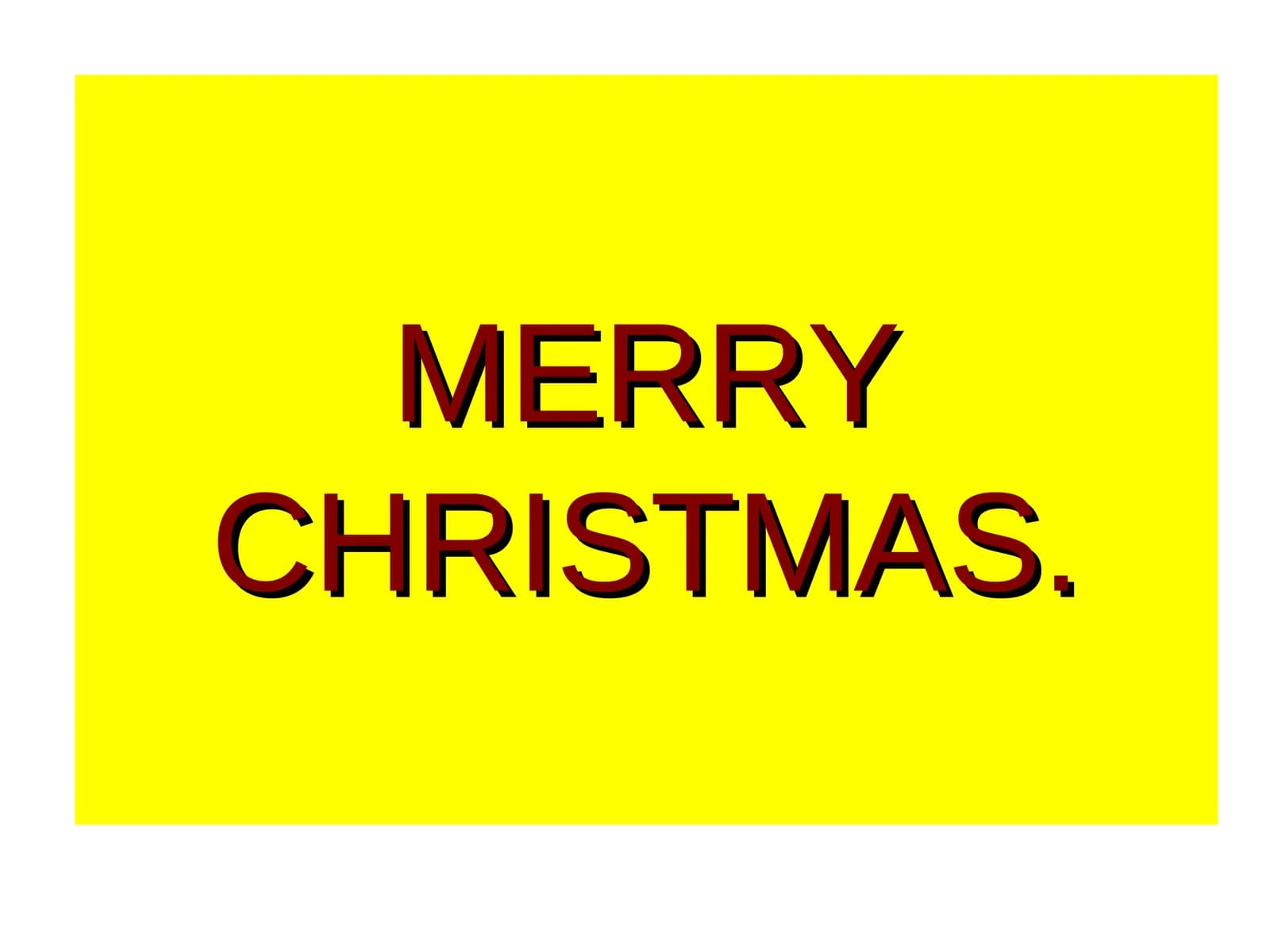 Merry Christmas