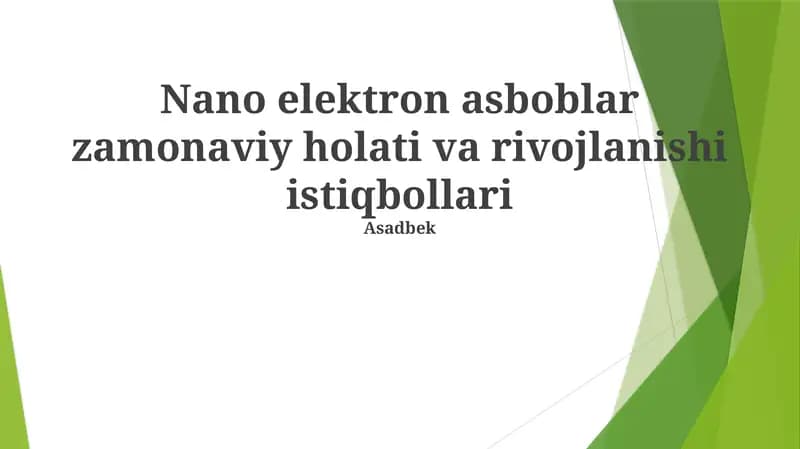Nanoelektronika
