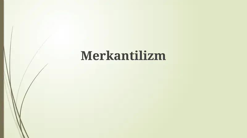 Merkantilizm