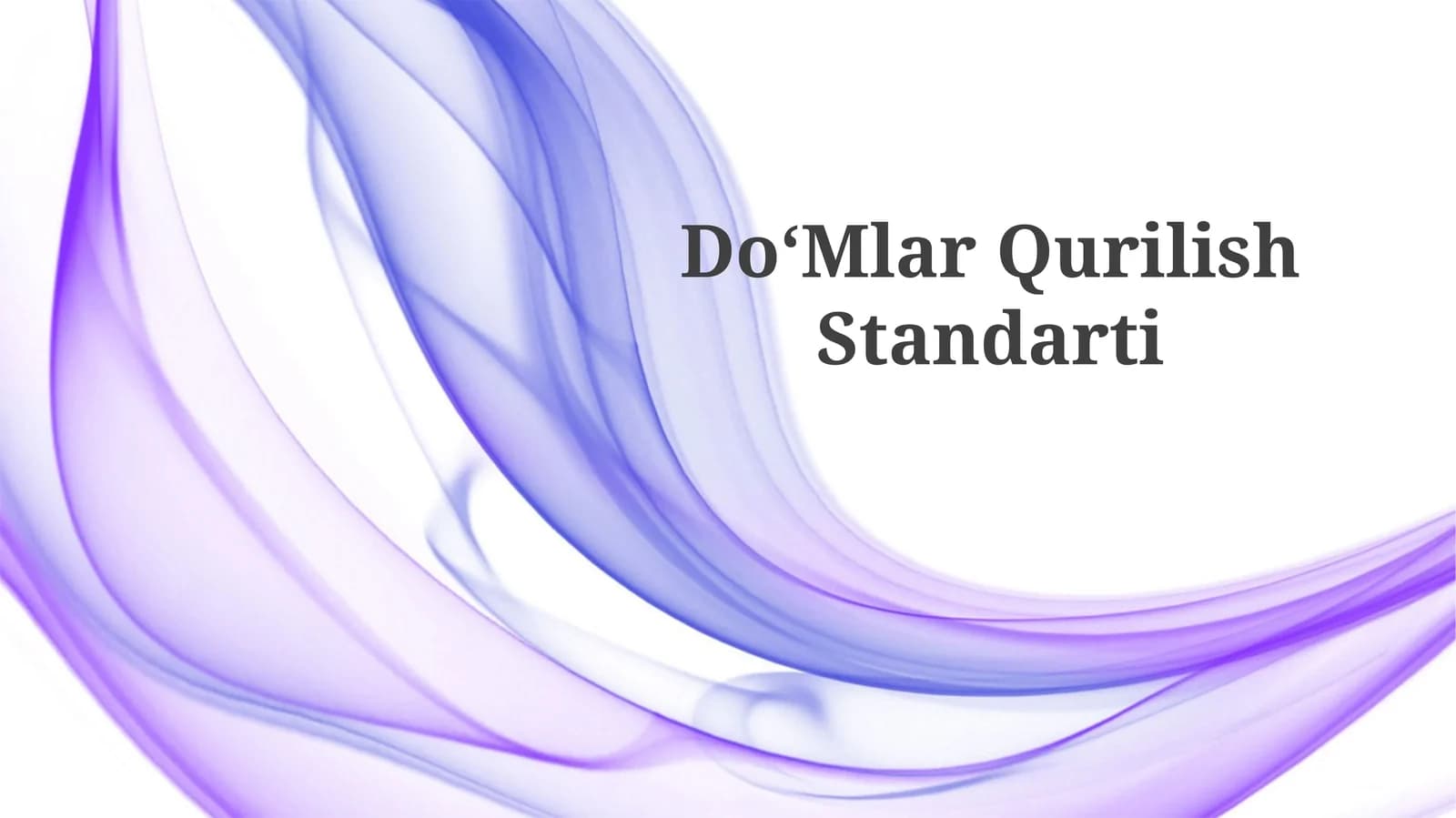 DoʻMlar Qurilish Standarti