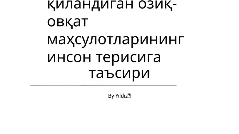 Antioksidantlar va yallig'lanishning roli