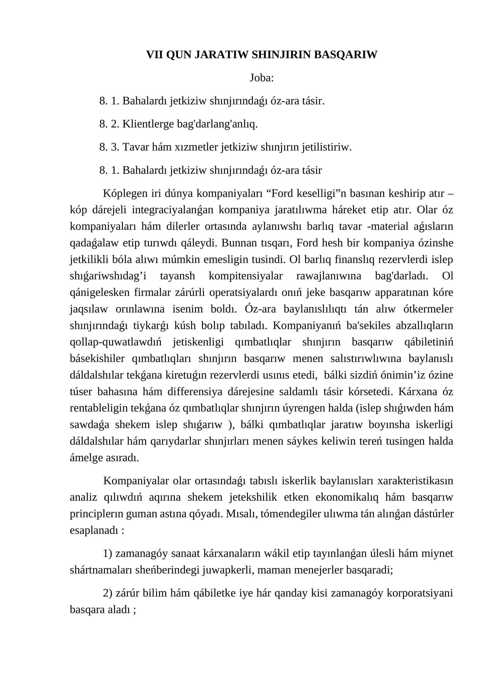 VII QUN JARATIW SHINJIRIN BASQARIW