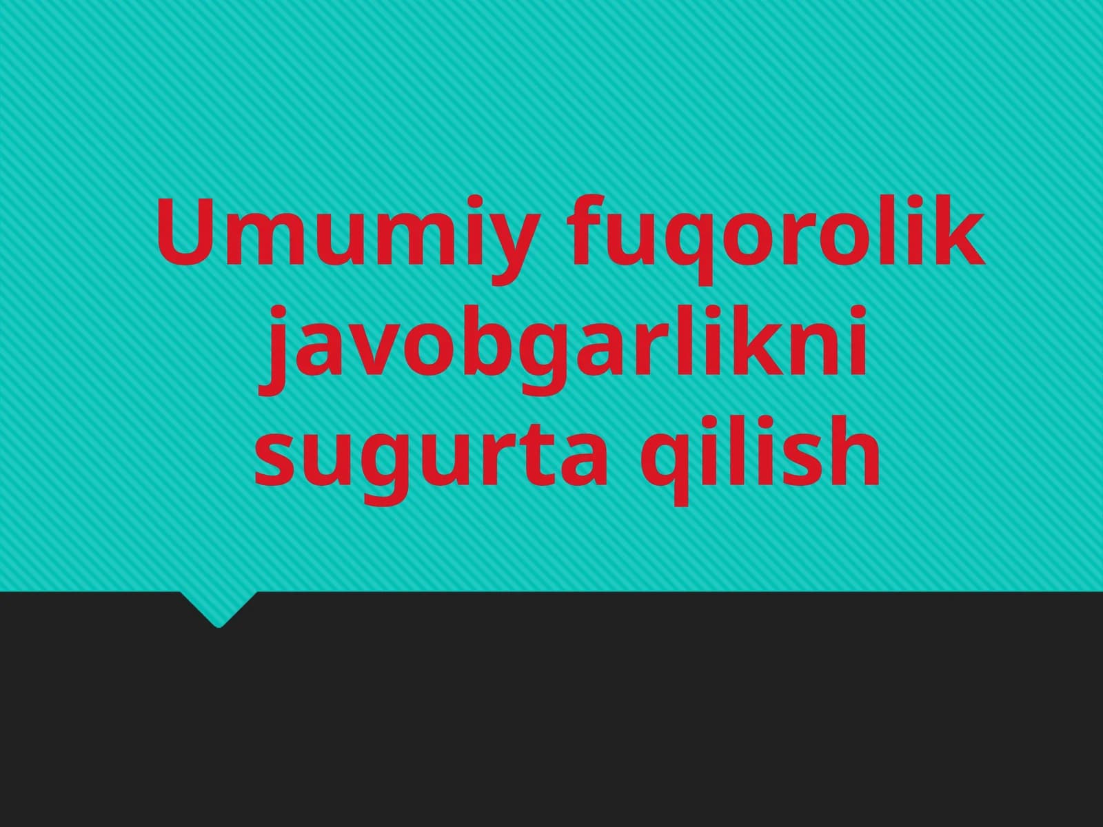 Umumiy fuqorolik javobgarlikni sugurta qilish