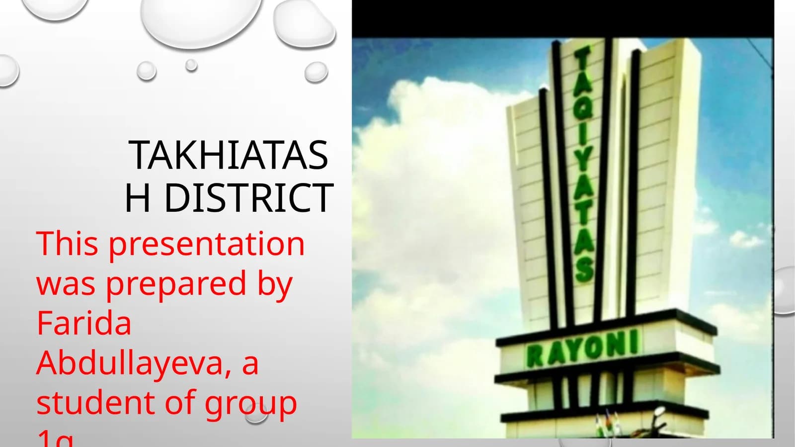 Takhiatash District