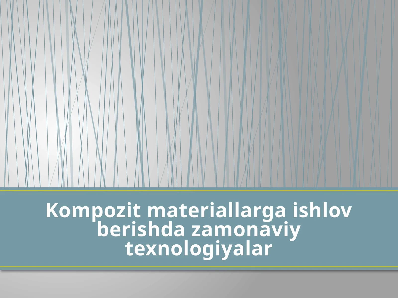 Kompozitmateriallarga ishlov berishda zamonaviy texnologiyalar