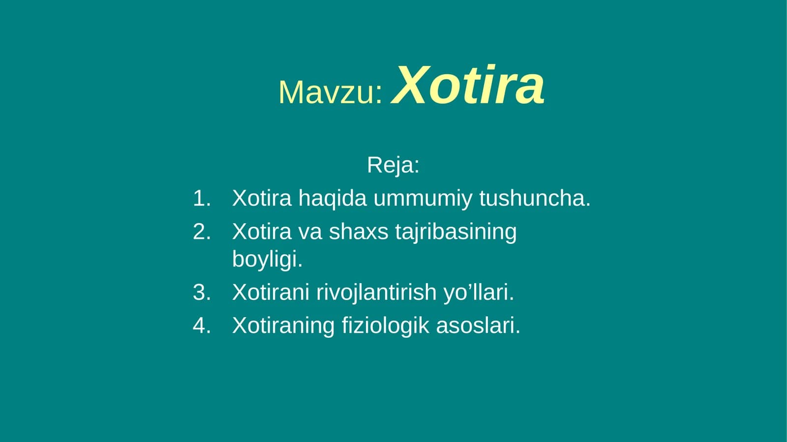 xotira