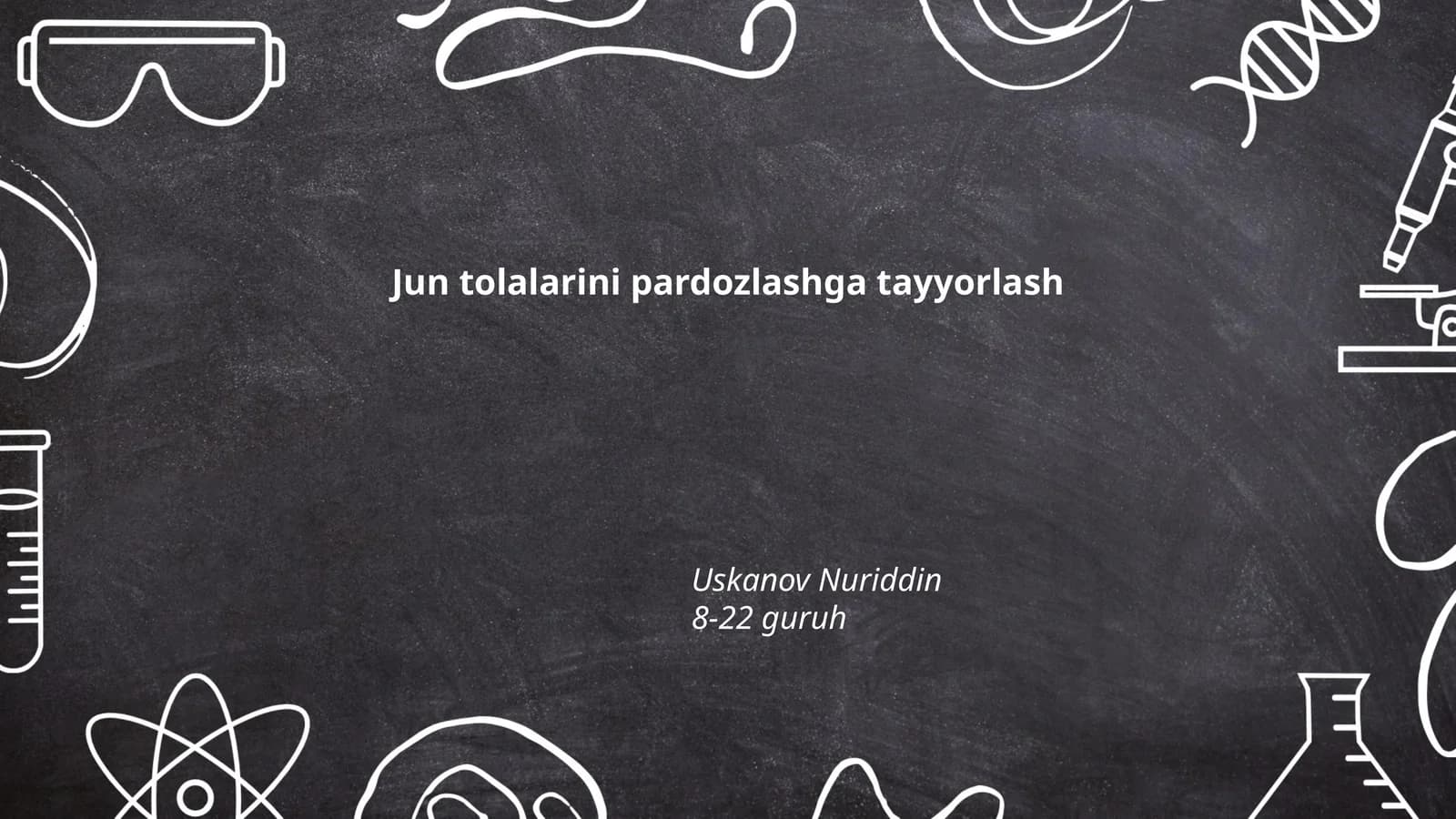Jun tolalarini pardozlashga tayyorlash