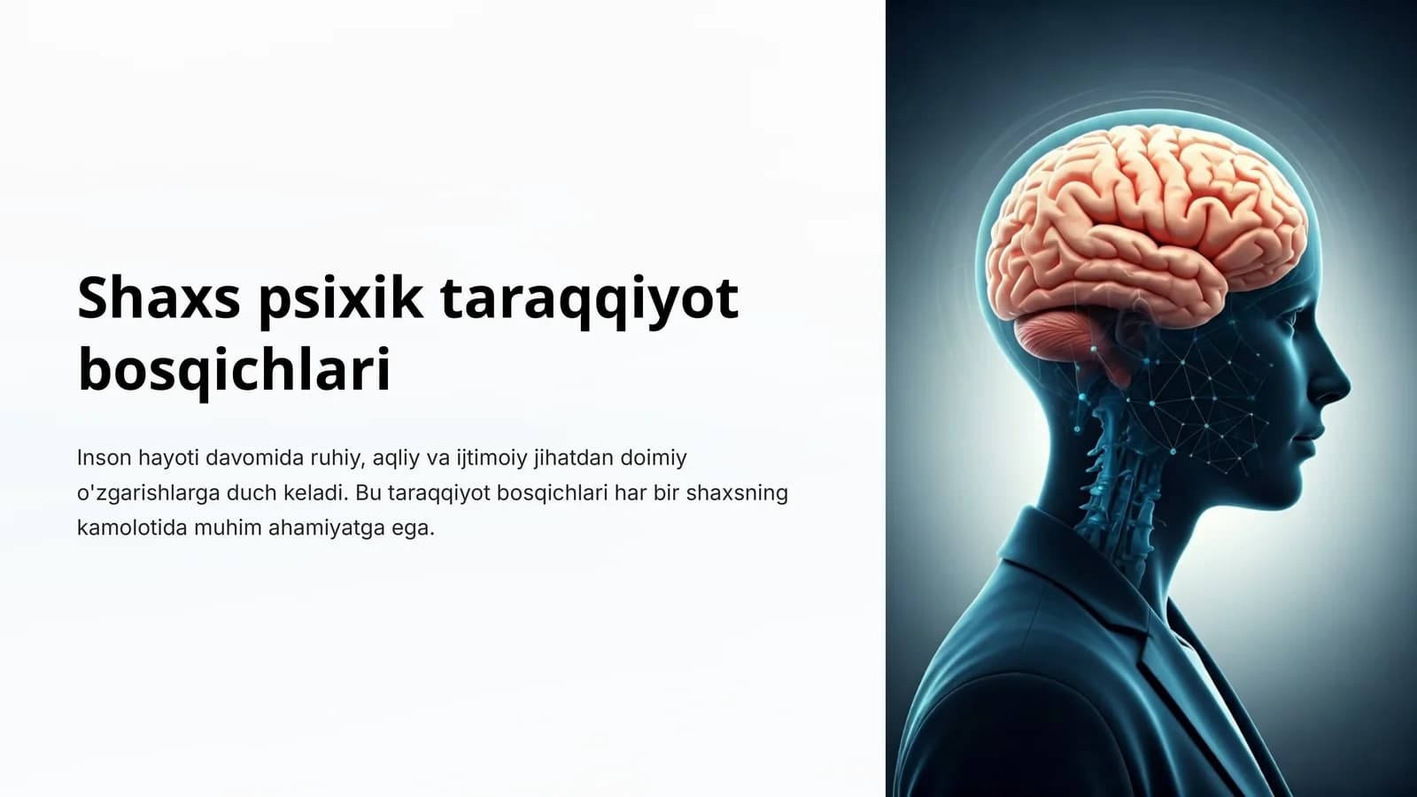 Shaxs psixik taraqqiyot bosqichlari