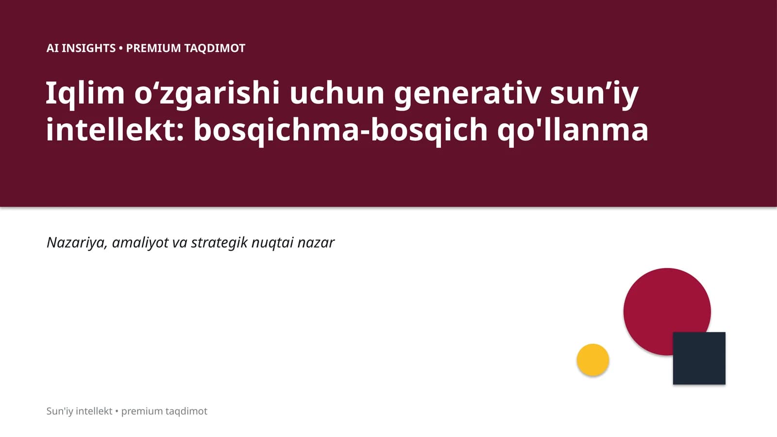 Sun'iy intellekt: bosqichma-bosqich qo'llanma