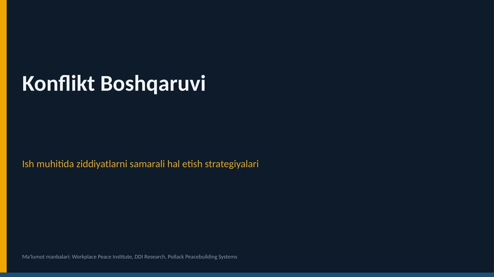 Konflikt Boshqaruvi