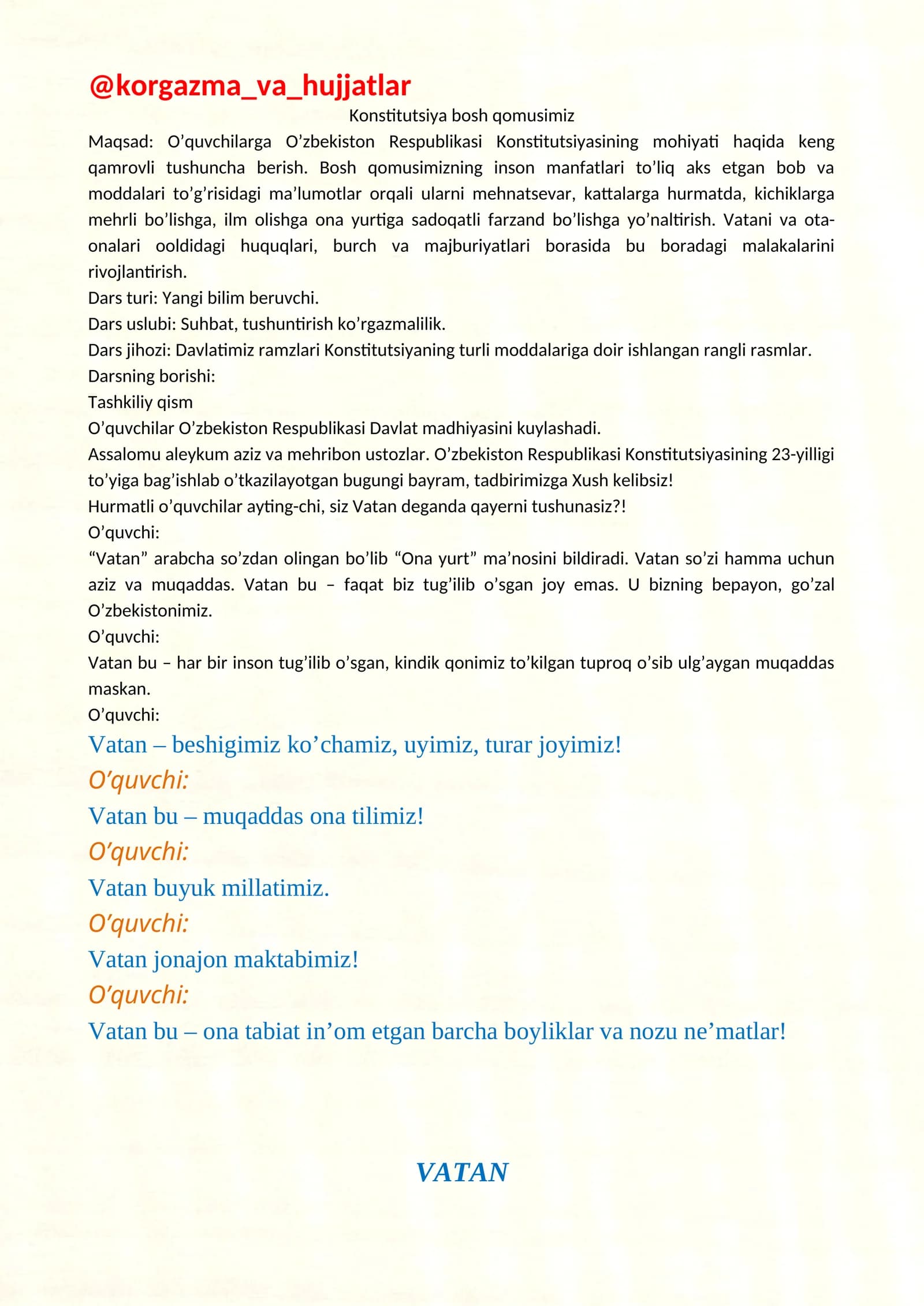 Konstitutsiya bosh qomusimiz