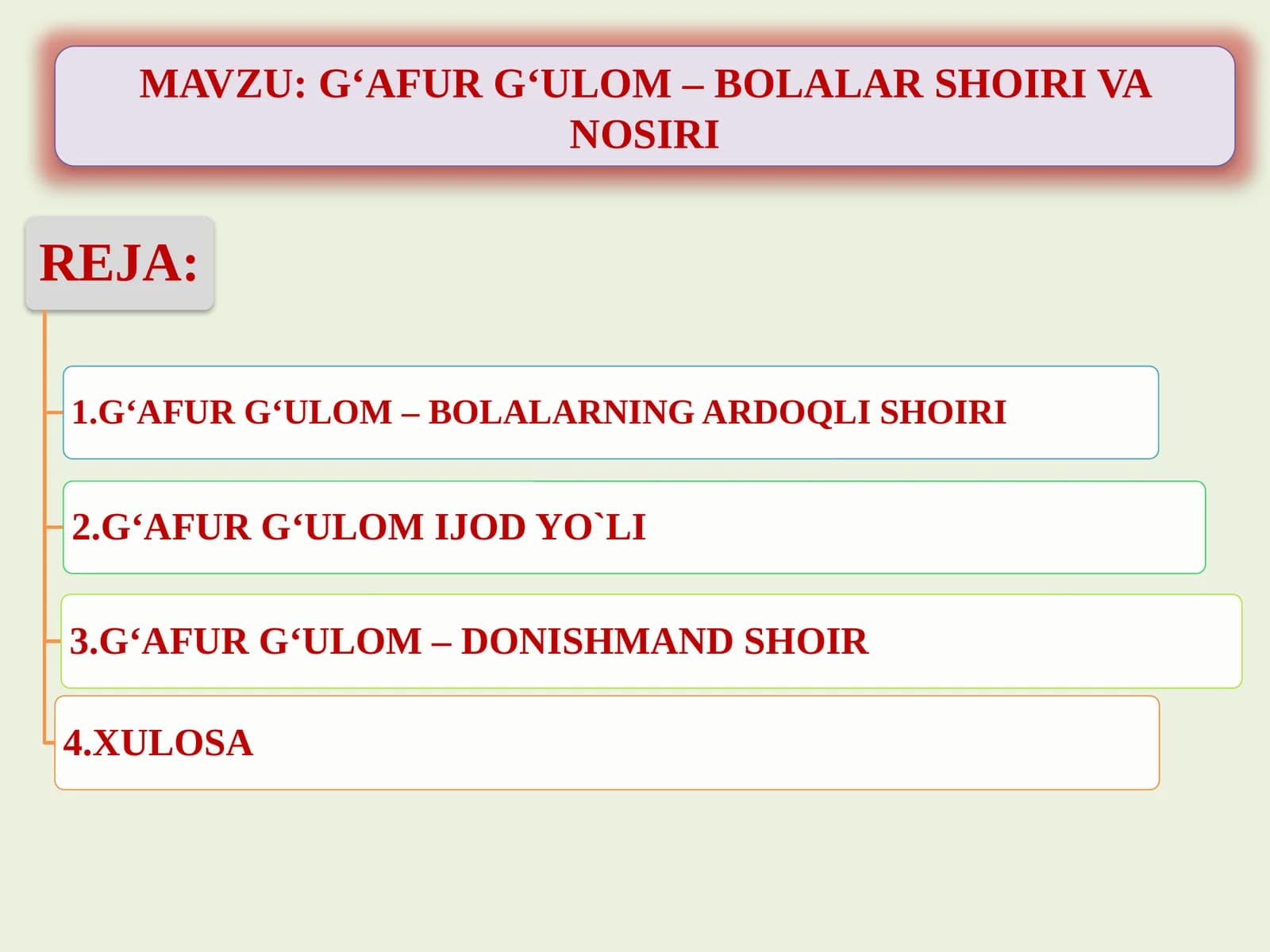 G‘AFUR G‘ULOM – BOLALAR SHOIRI VA NOSIRI