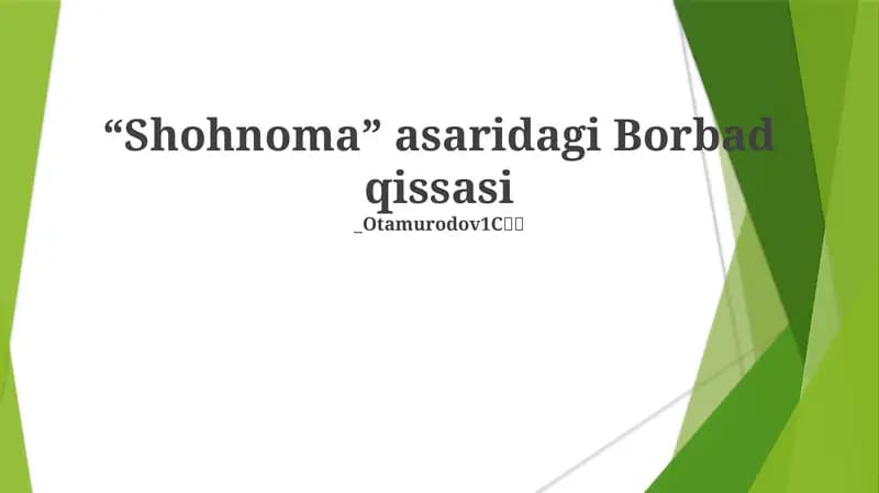 Barbodning musiqiy merosi