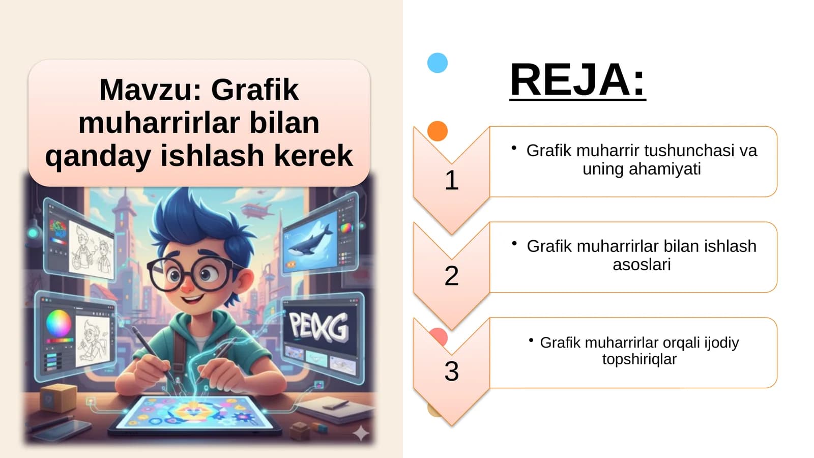 Grafik muharrirlar bilan qanday ishlash kerek