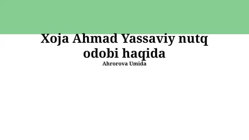 Divoni lug'atit-turk va uning ahamiyati