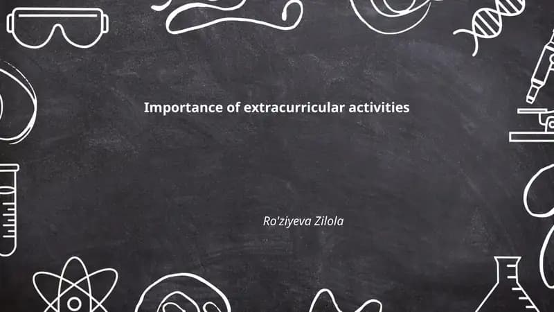 Importance of Extracurricular Activities