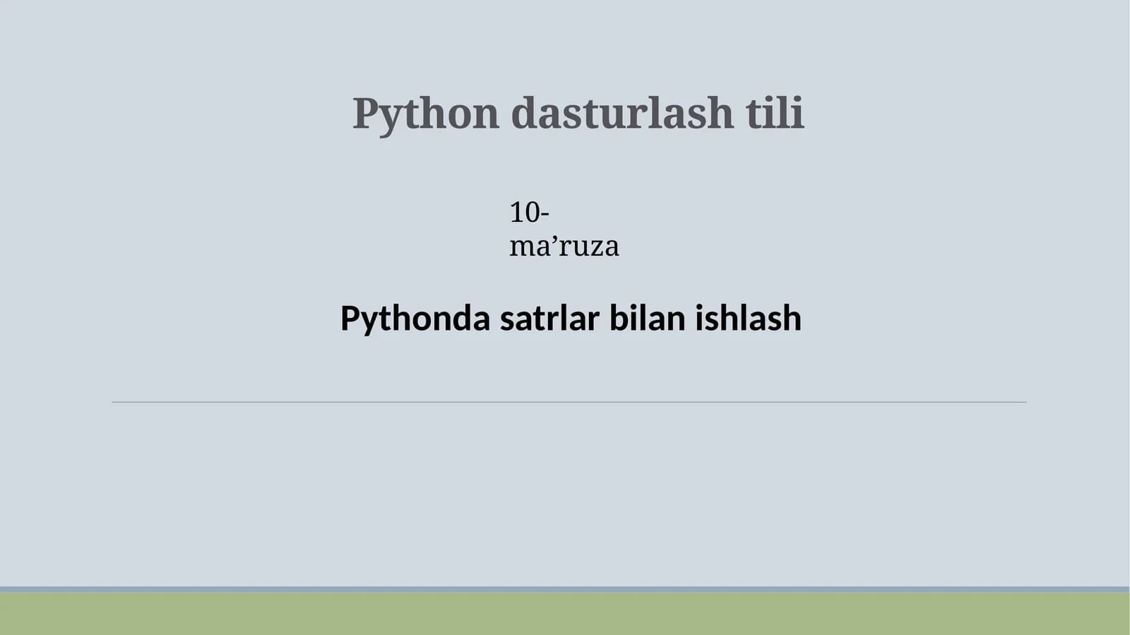 Pythondasturlashtili