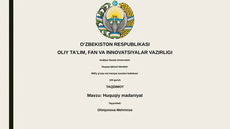 Huquqiy madaniyat
