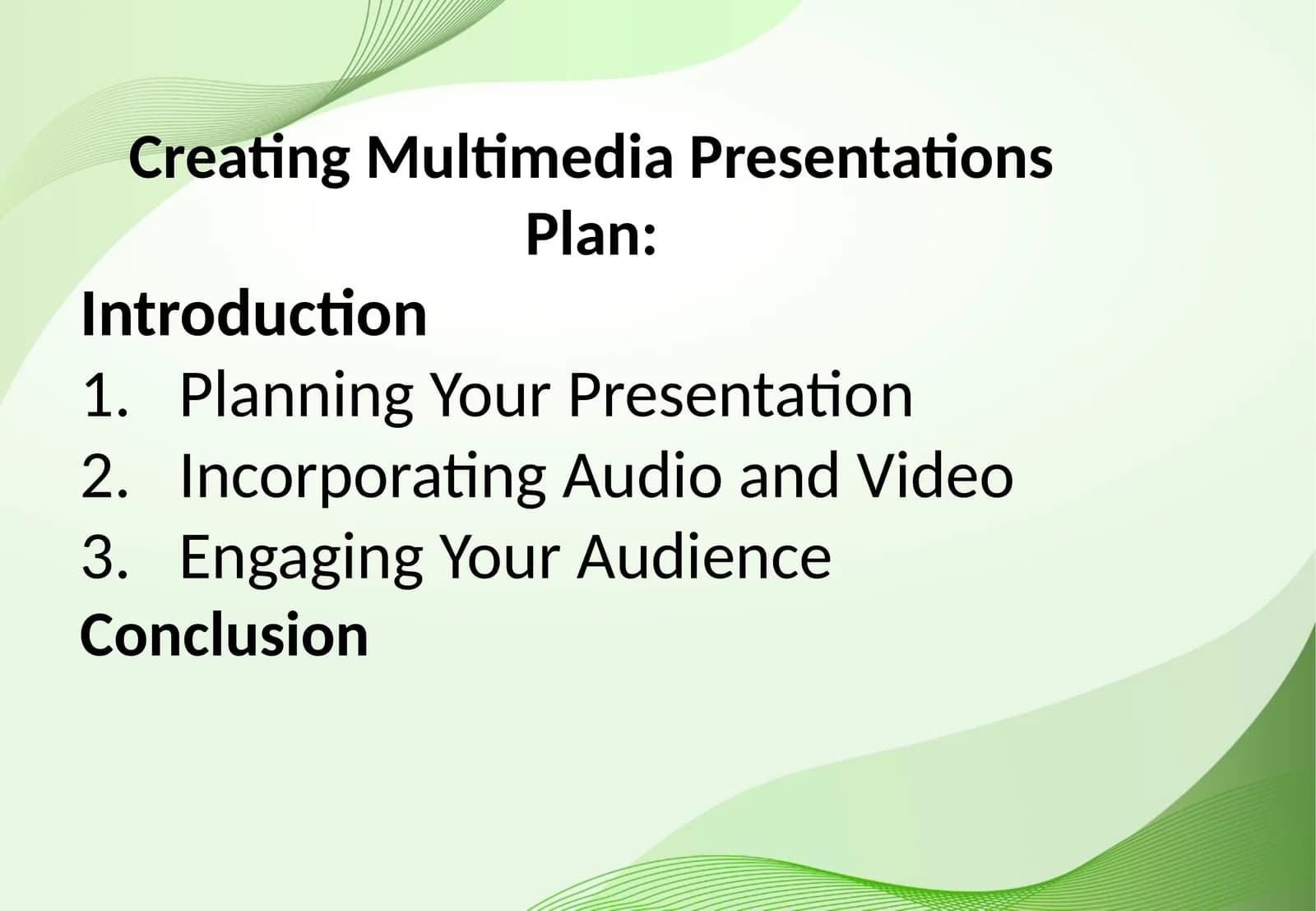 Creating MultimediaPresentations