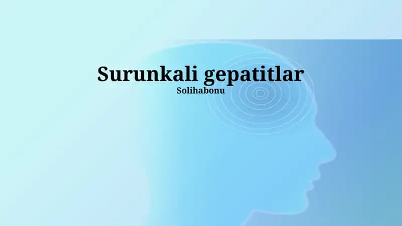 Surunkali gepatitlar