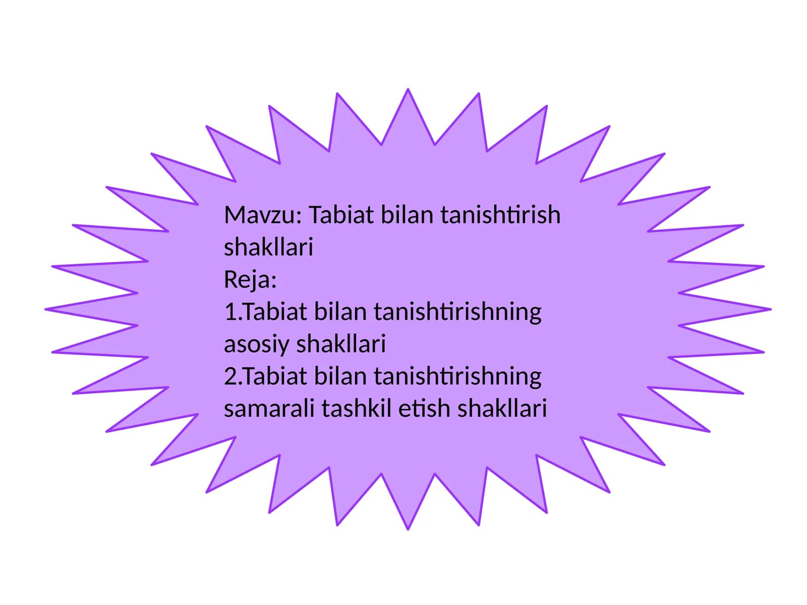 Tabiatbilantanishtirishshakllari