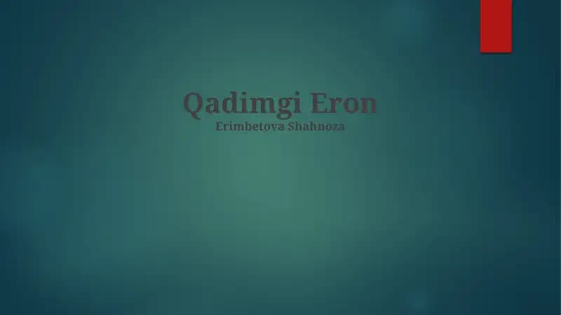 Qadimgi Eron