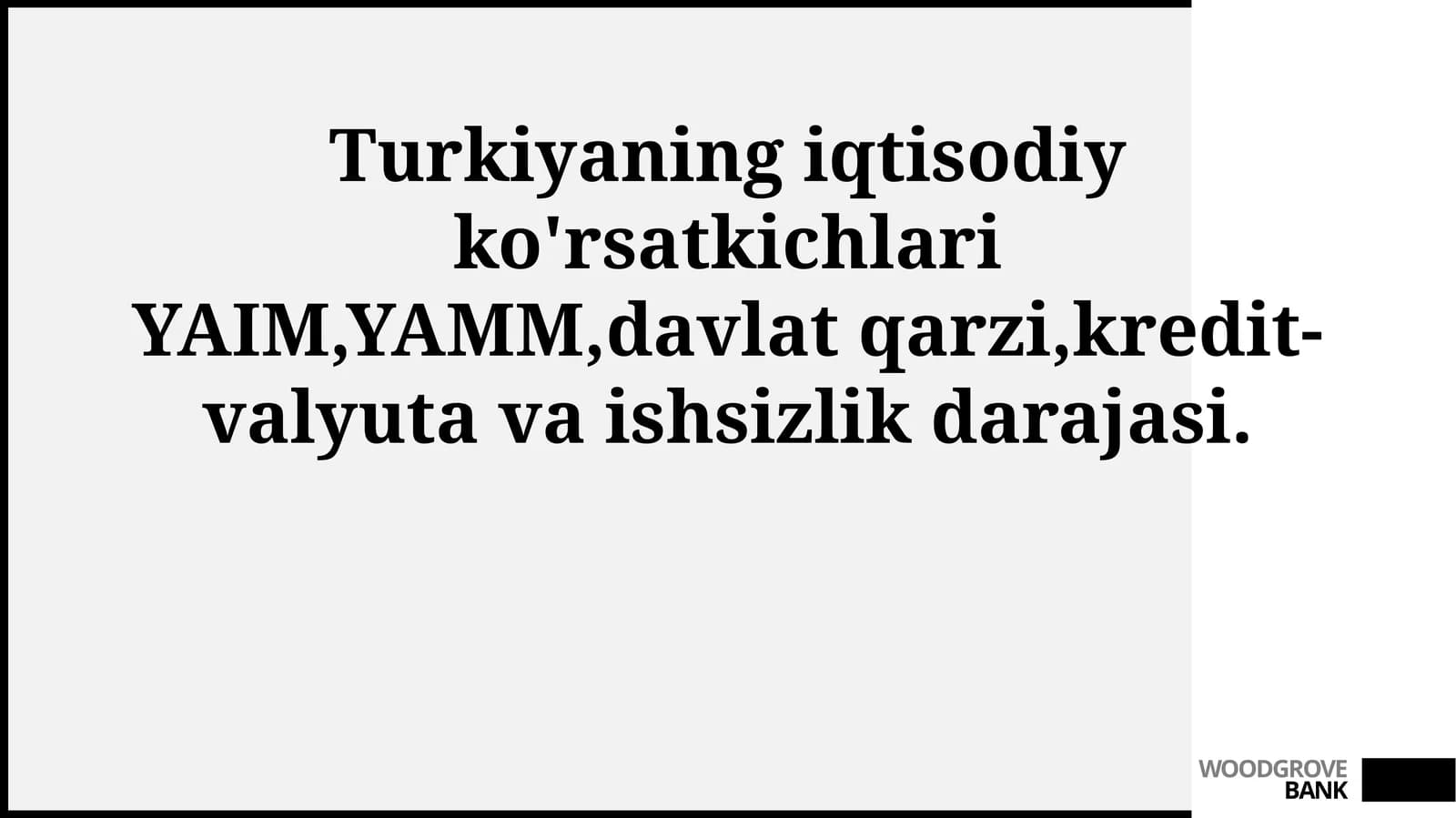 Kredit va valyuta bozori holati