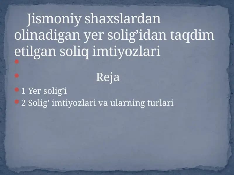 Yer solig’i