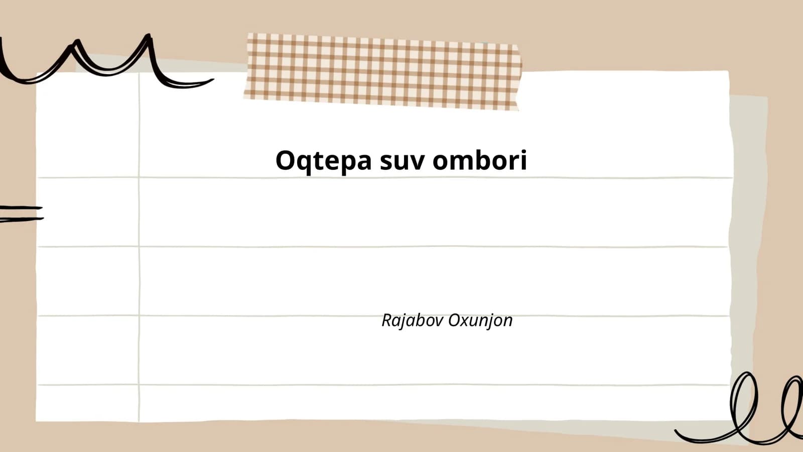 Oqtepa suv ombori