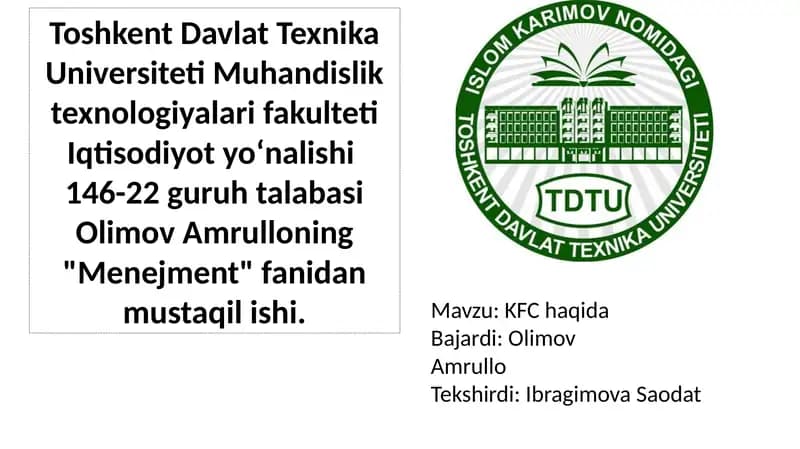 KFC haqida