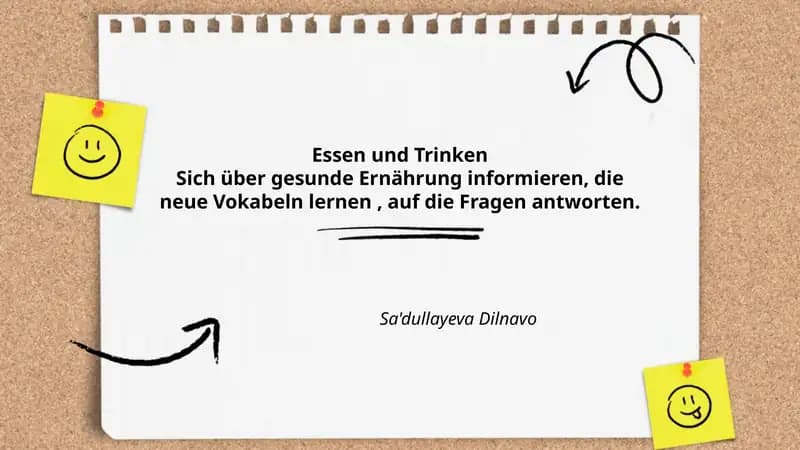 Essen und Trinken